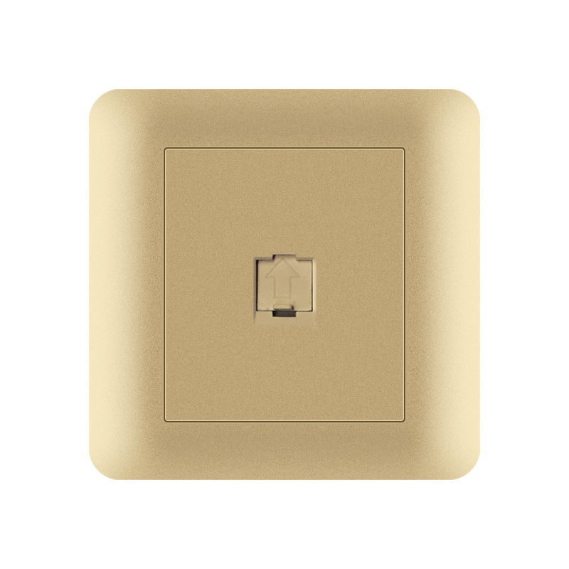 Plastic Socket TH+TJ-Network socket-Gold